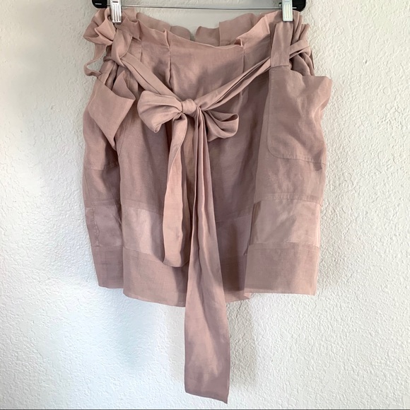 See by Chloe mauve paperbag mini skirt size 12 - Picture 1 of 6